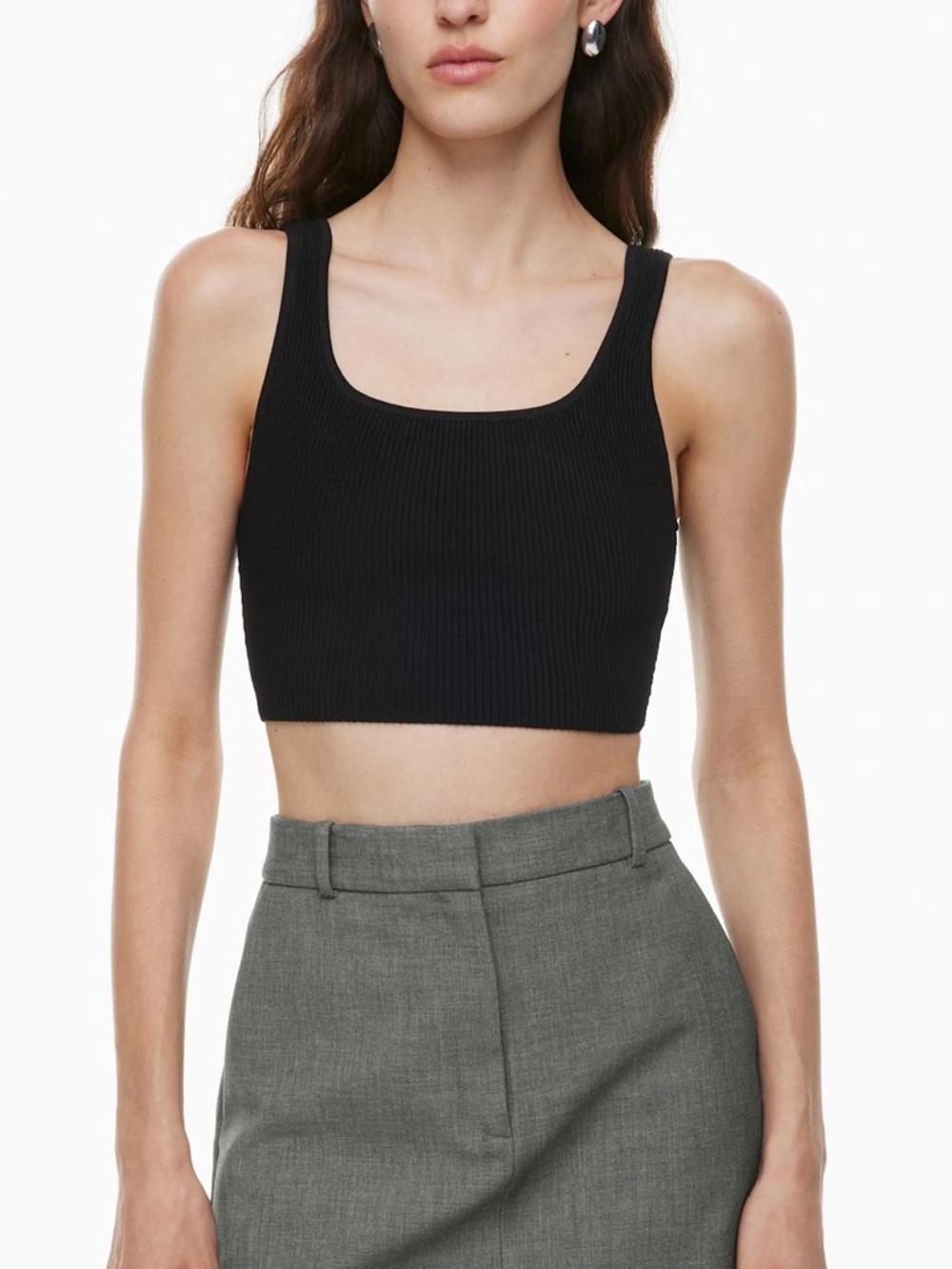 Aritzia Babaton Sculpt Knit Crop Top